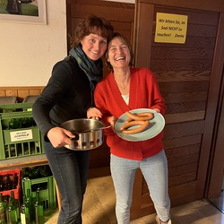 liebevolle Bewirtung am Abend