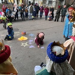 Sternsingen in der Siedlung