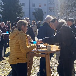 Schach- Gottesdienst und Einweihung des Oudoor- Schachs