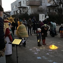 Sternsingen in der Siedlung