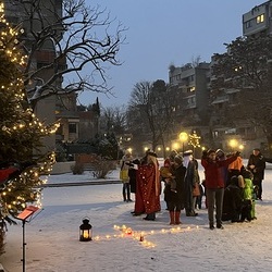 Sternsingen in der Siedlung