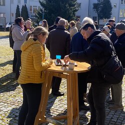 Schach- Gottesdienst und Einweihung des Oudoor- Schachs
