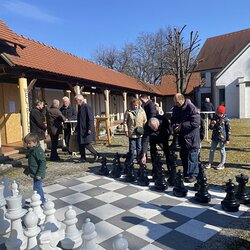 Schach- Gottesdienst und Einweihung des Oudoor- Schachs