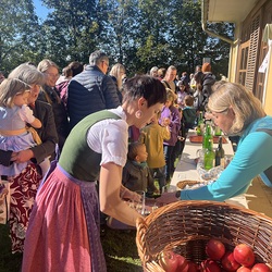 Begegnung nach dem Gottesdienst