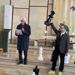 Schach- Gottesdienst und Einweihung des Oudoor- Schachs