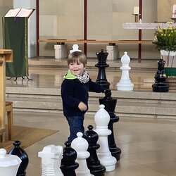 Schach- Gottesdienst und Einweihung des Oudoor- Schachs