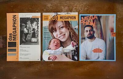 Das Straßenmagazin Megaphon feiert heuer seinen 30. Geburtstag.