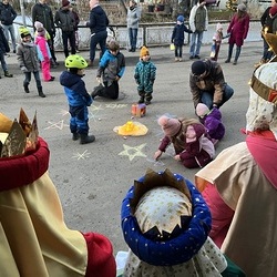 Sternsingen in der Siedlung