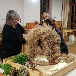 Vorbereitungen für Erntedank
