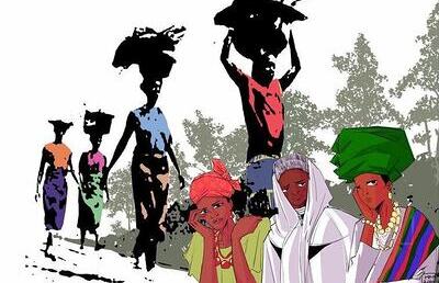 Die nigerianische Künstlerin Gift Amarachi Ottah zeigt uns die Gesamtproblematik des größten westafrikanischen Staates: zu viele Probleme aller Art belasten die sehr unterschiedliche Gesellschaft.