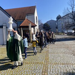 Schach- Gottesdienst und Einweihung des Oudoor- Schachs