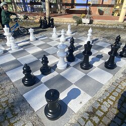 Schach- Gottesdienst und Einweihung des Oudoor- Schachs