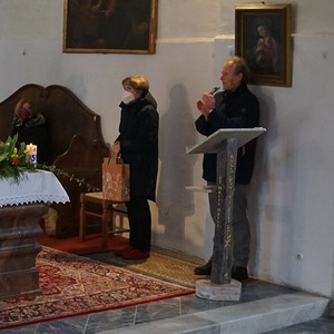 Ökumenischer Gottesdienst mit Pfarrer Johannes Erlbruch und Prof. Helmut Schlacher