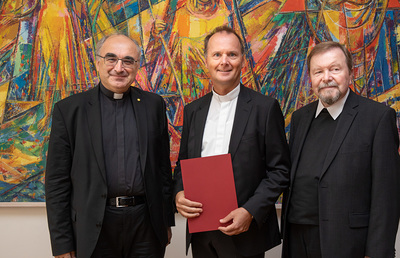 Pfarrdekretsverleihung durch Bischof Wilhelm Krautwaschl im Bischöflichen Ordinariat am Dienstag, den 3. September 2019