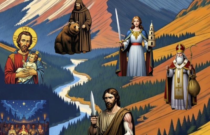 die Heiligen unserer Pfarren / grok und Ulli