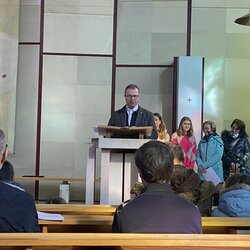 Schach- Gottesdienst und Einweihung des Oudoor- Schachs