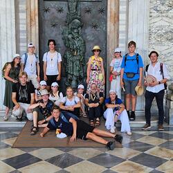 Mit Giovanni vor San Giovanni