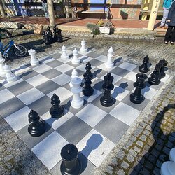 Schach- Gottesdienst und Einweihung des Oudoor- Schachs