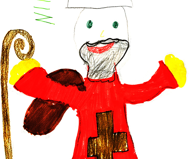 Nikolaus (Kinderzeichnung) / joputru