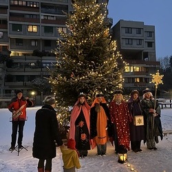 Sternsingen in der Siedlung