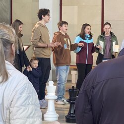 Schach- Gottesdienst und Einweihung des Oudoor- Schachs