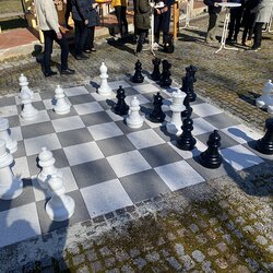 Schach- Gottesdienst und Einweihung des Oudoor- Schachs