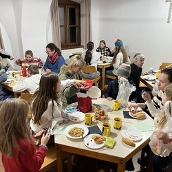 Sternsingerjause am Abend